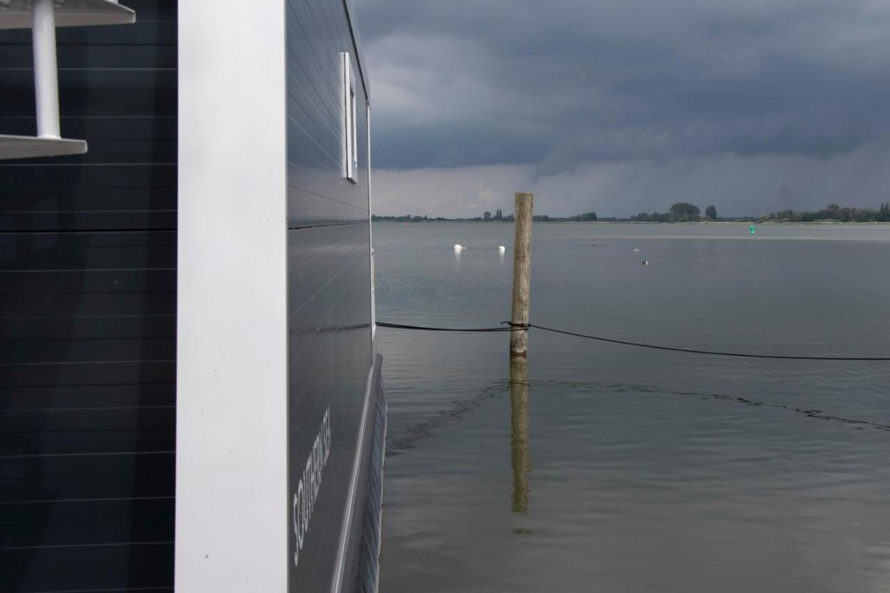 Houseboat Uitzicht Over Veluwemeer, Natuurlokatie, Prachtige Vergezichten Biddinghuizen Εξωτερικό φωτογραφία